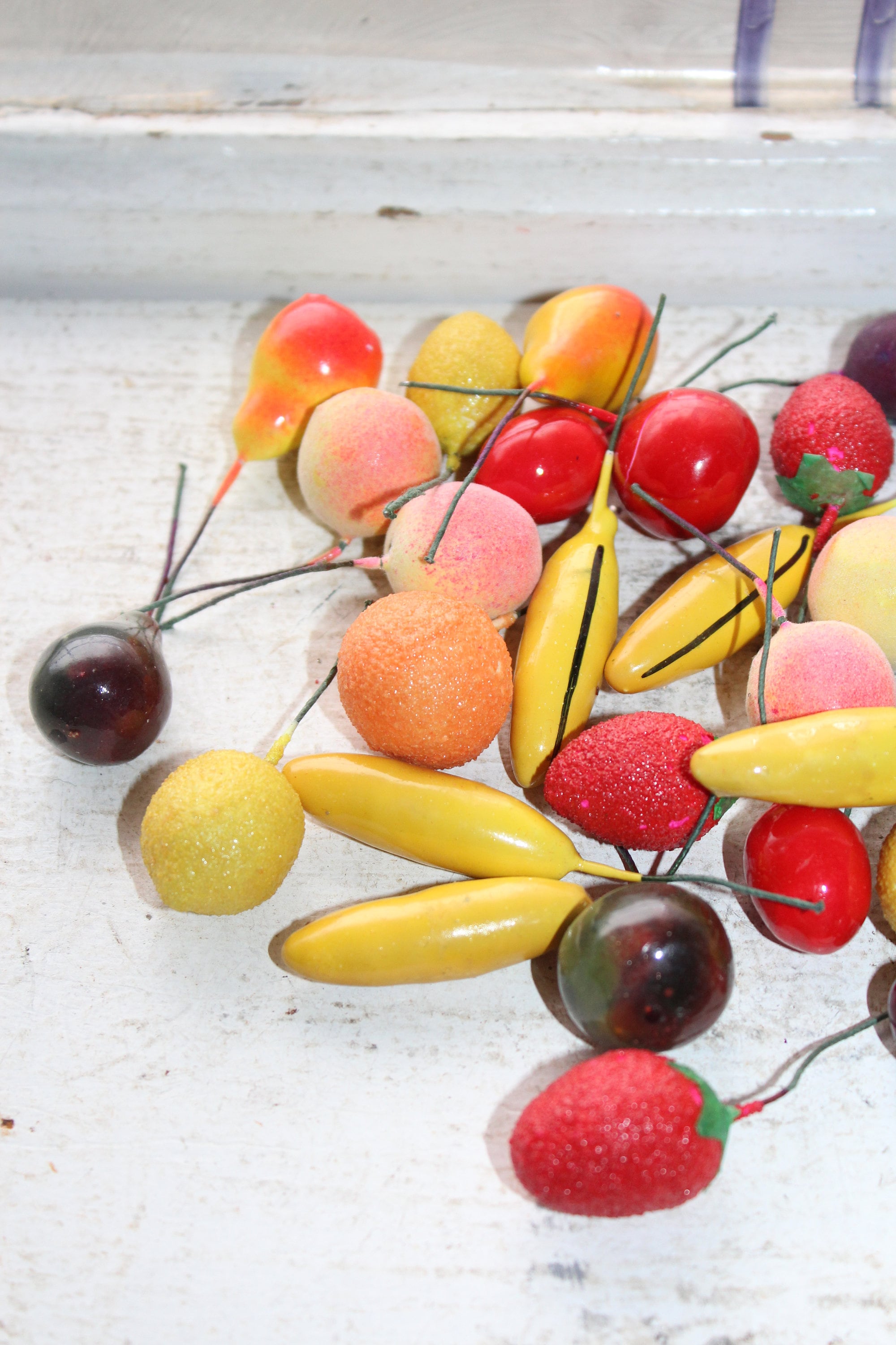 36 Vintage Christmas Fruit Ornaments for Feather Tree