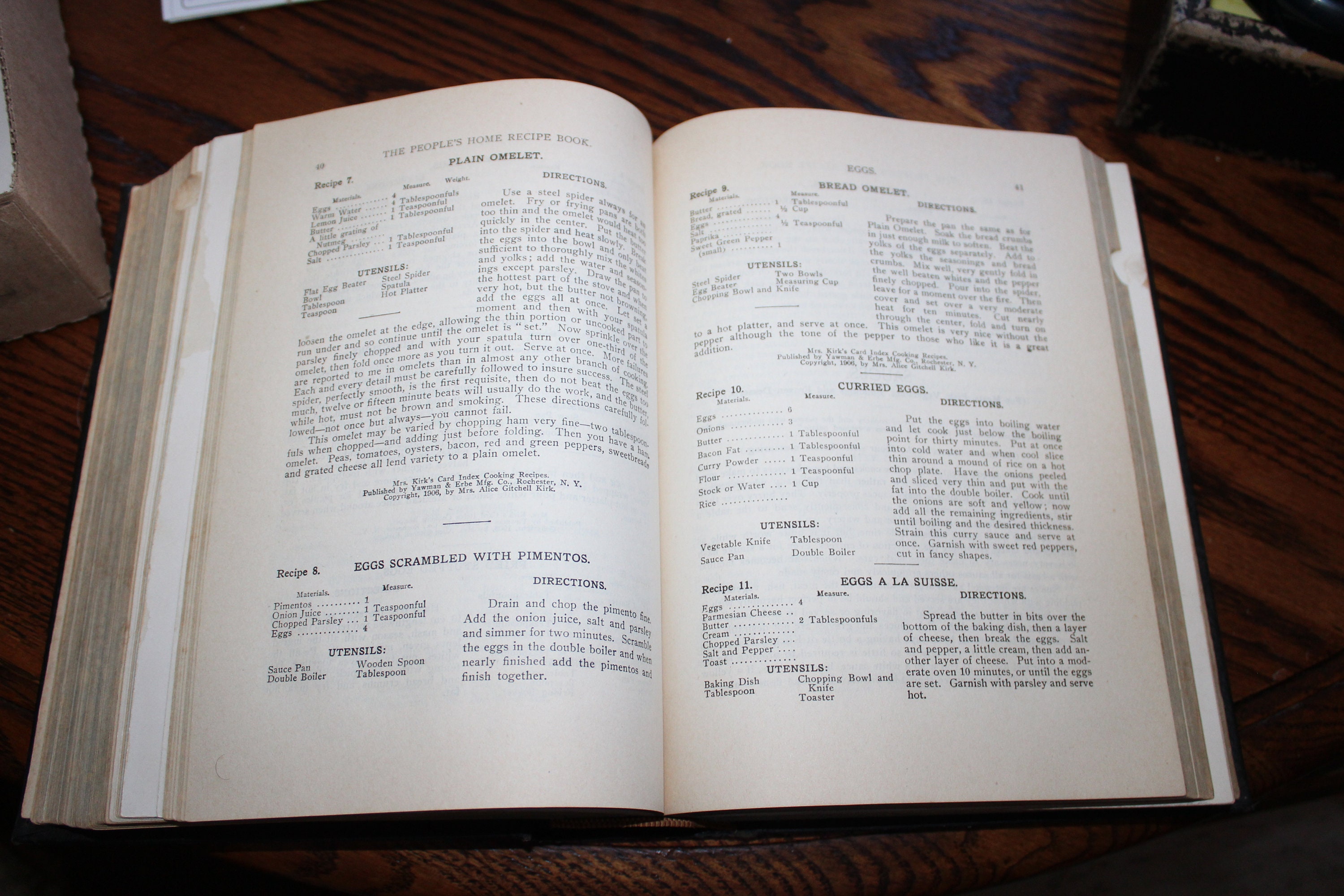 The People's Home Library Antique 1915 Cookbook and More