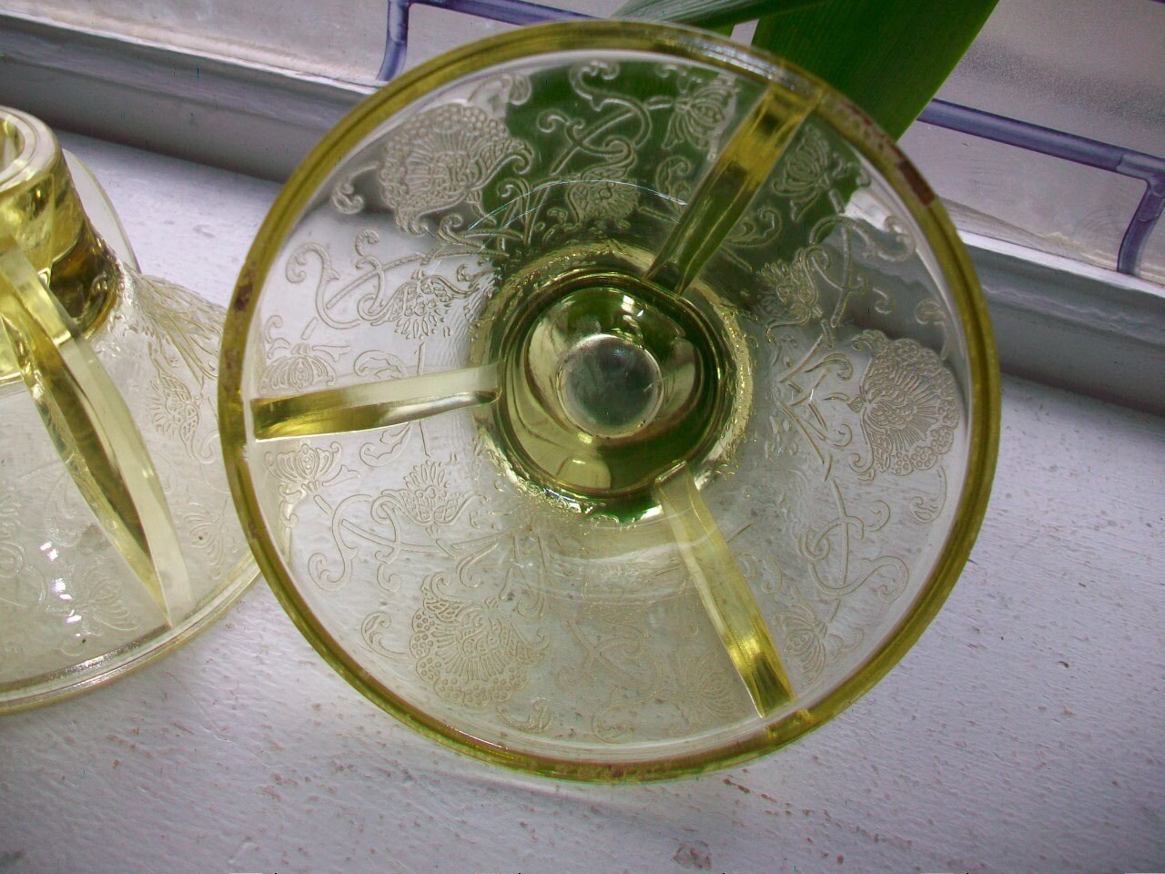 Florentine #2 Candlestick Holders Pair Vintage Yellow ...