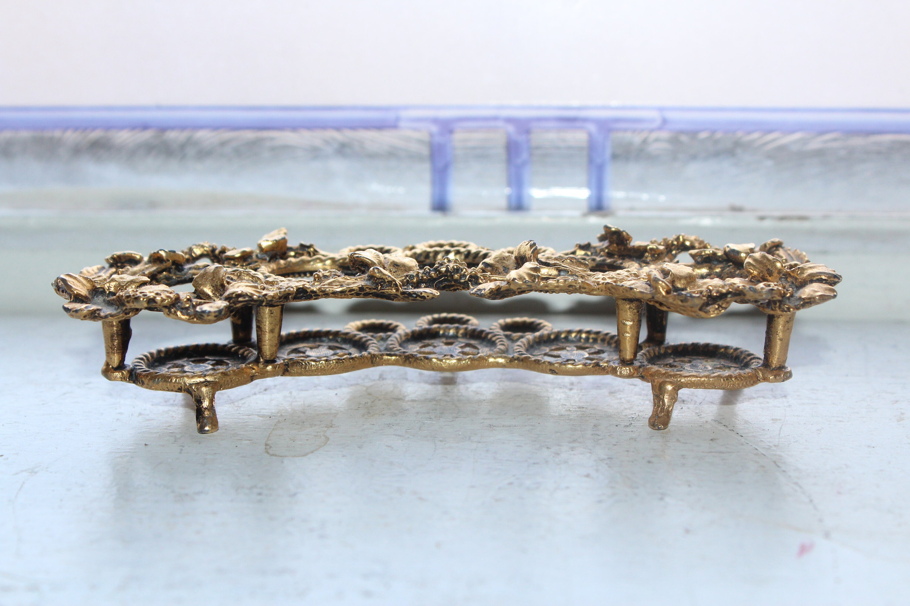 Ornate Vintage Lipstick Holder Gold Tone Ormolu