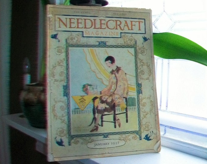 1927 Needlecraft Magazine of Home Arts January Issue Vintage Sewing 1920s