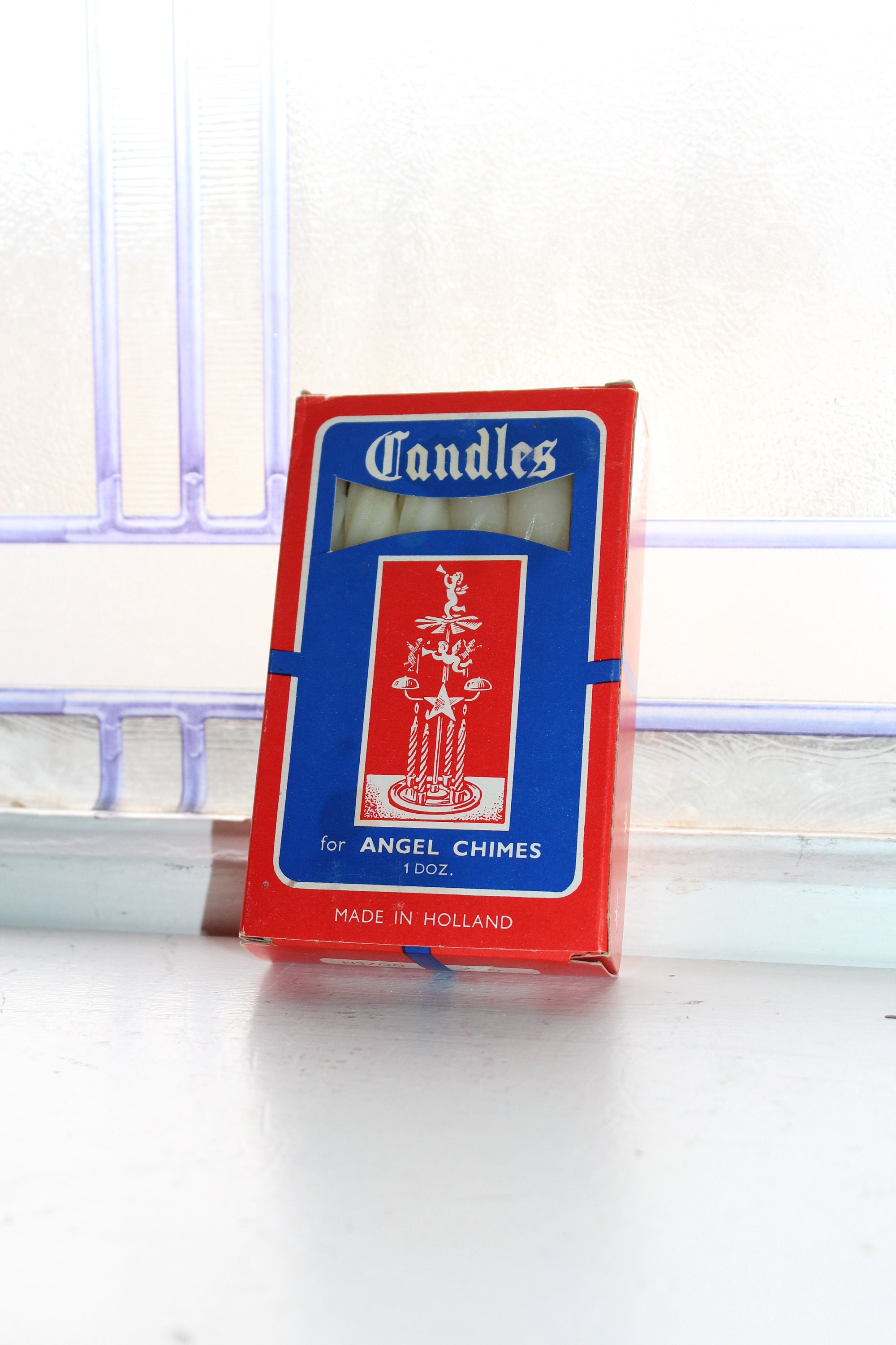 12 Vintage White Christmas Tree Candles for Clip On Holders