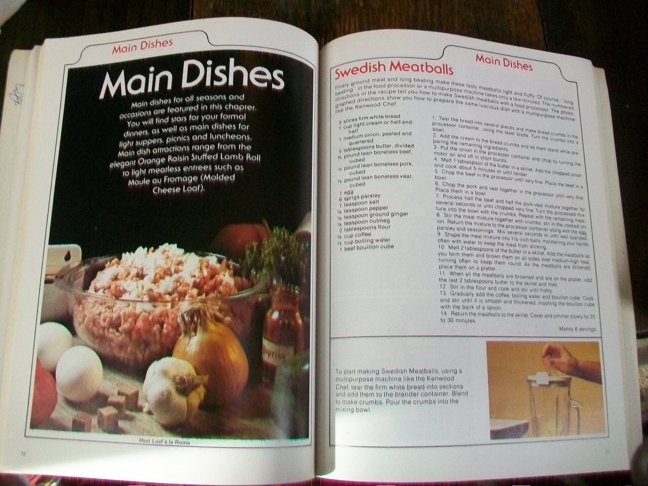 Food Processor Cookbook Vintage 1976 Cook Book