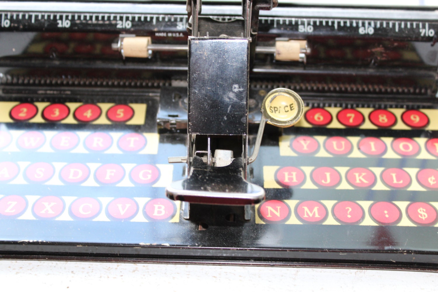 Marx Dial Typewriter Vintage 1930s Tin Litho Toy