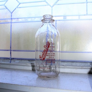 Vintage Milchflasche Square Quart Sanitary Dairy Crookston Minnesota