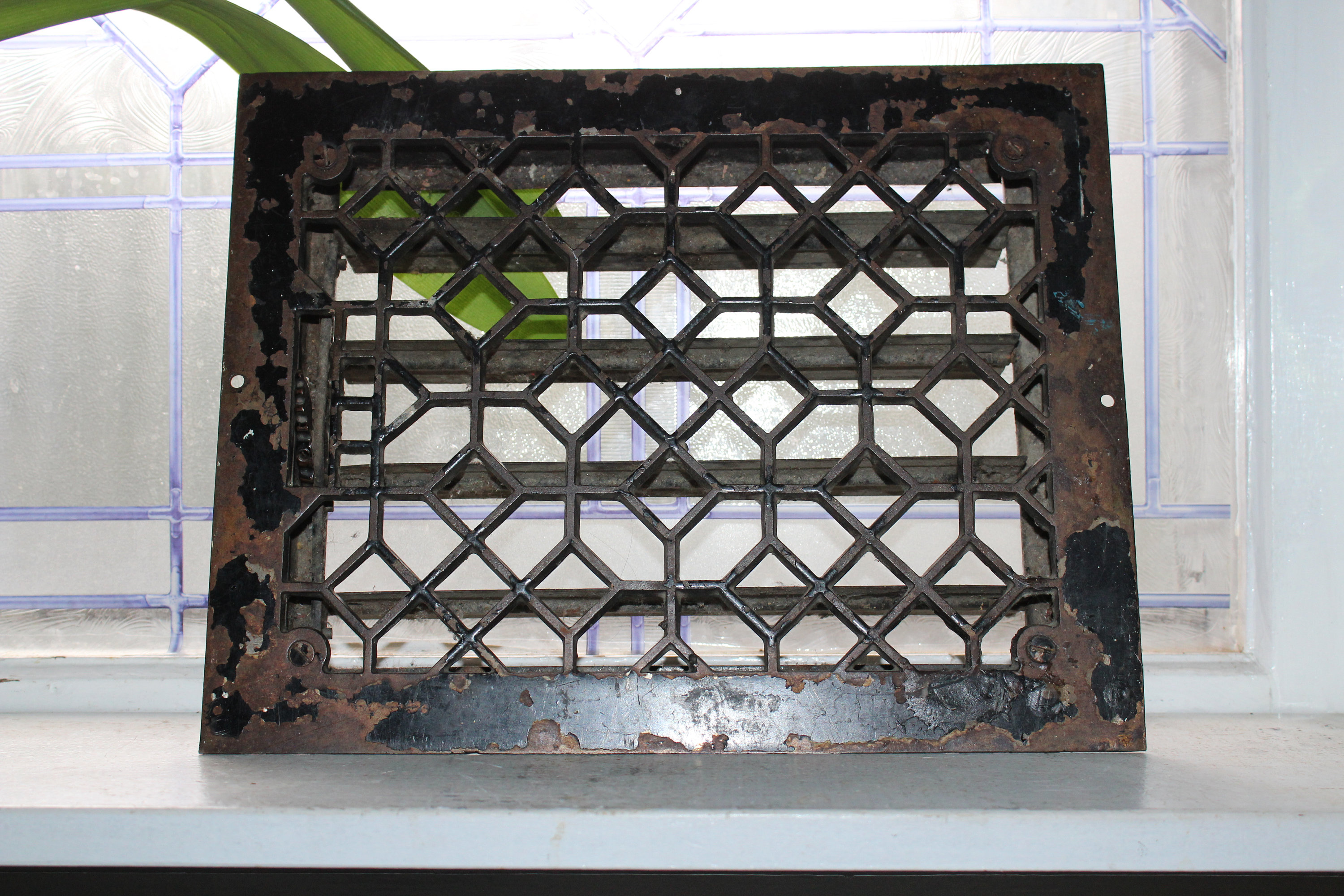 Antique Floor Heat Vent Register Grate Architectural Salvage