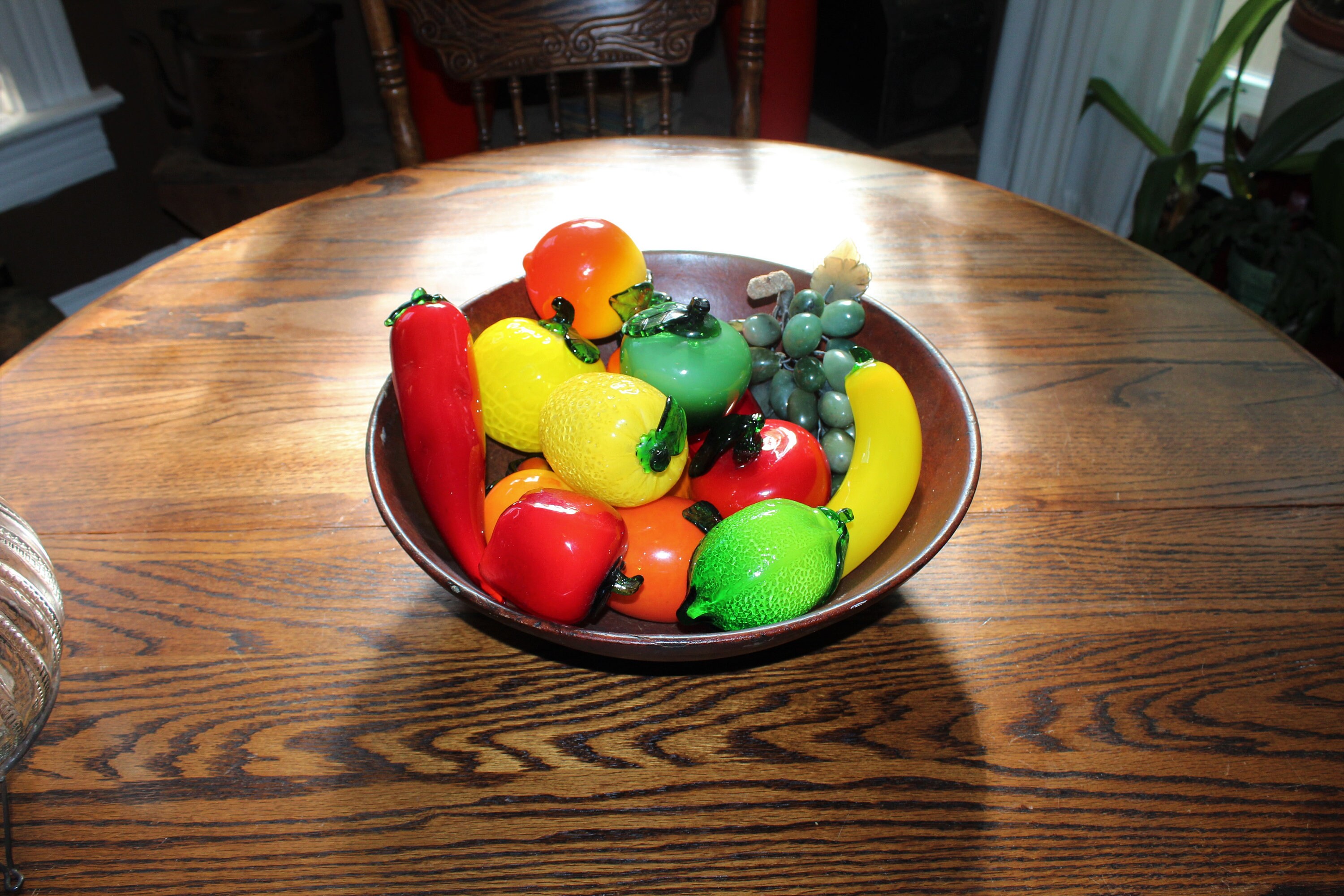 Vintage Murano Style Glass Fruit and Vegetables Handblown 14 Pieces