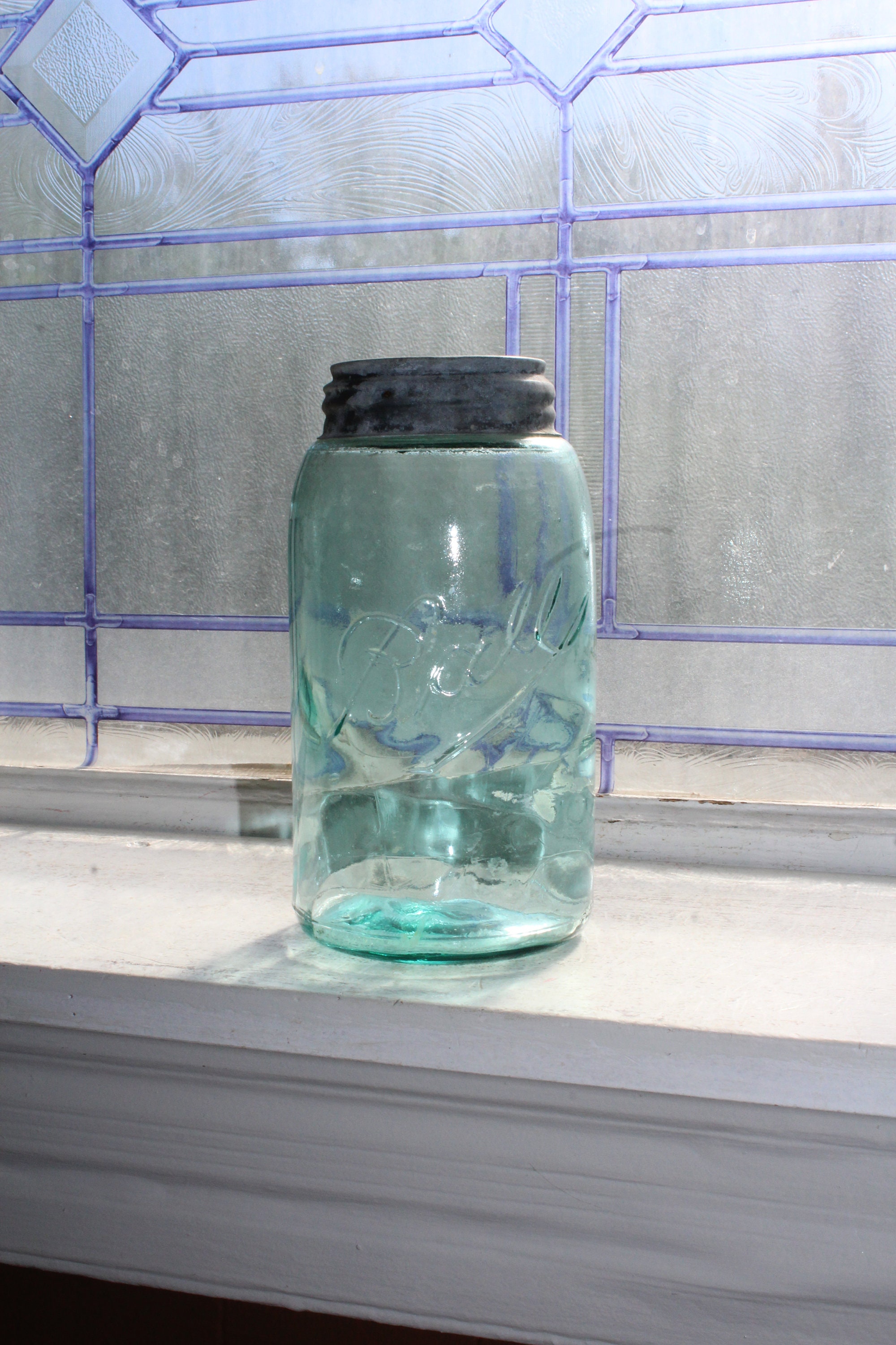 Antique Blue Glass Ball Mason Jar agrohort.ipb.ac.id