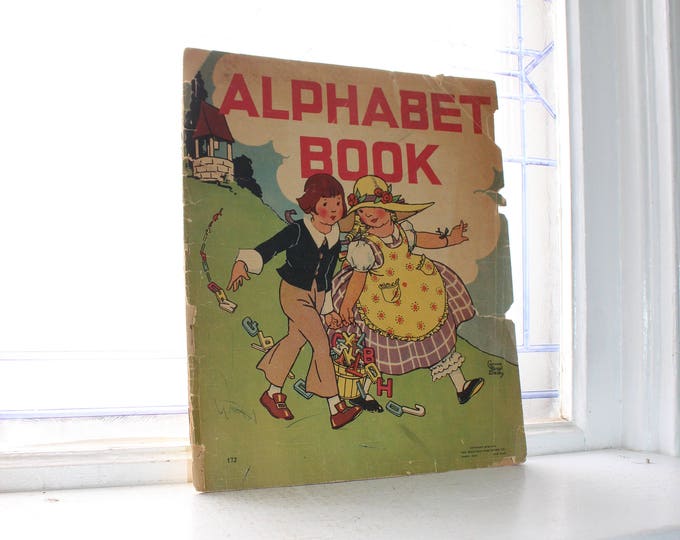 Vintage Alphabet Book Children's Book 1934