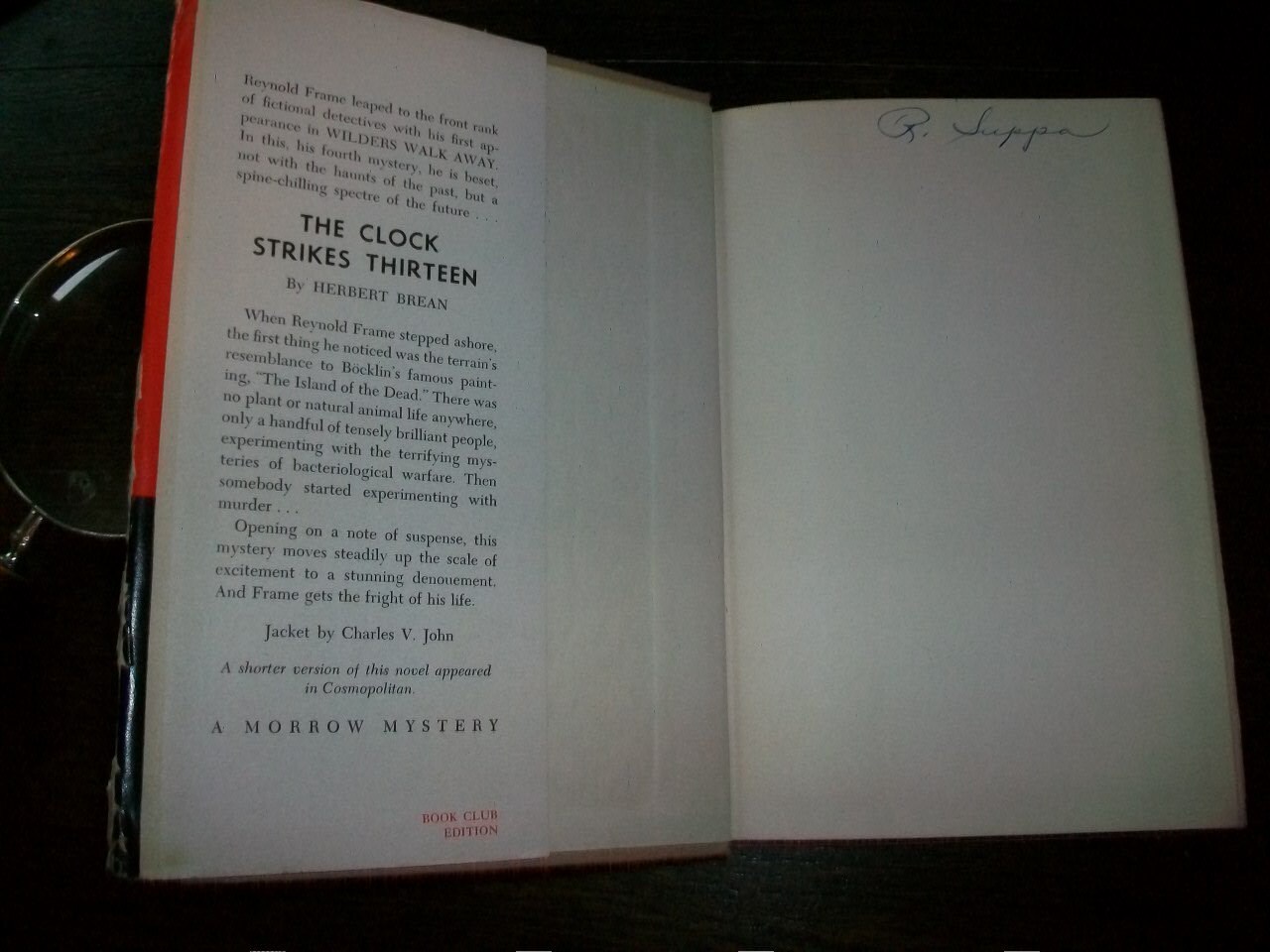 Vintage Book The Clock Strikes Thirteen by Herbert Brean HC w/ Dust