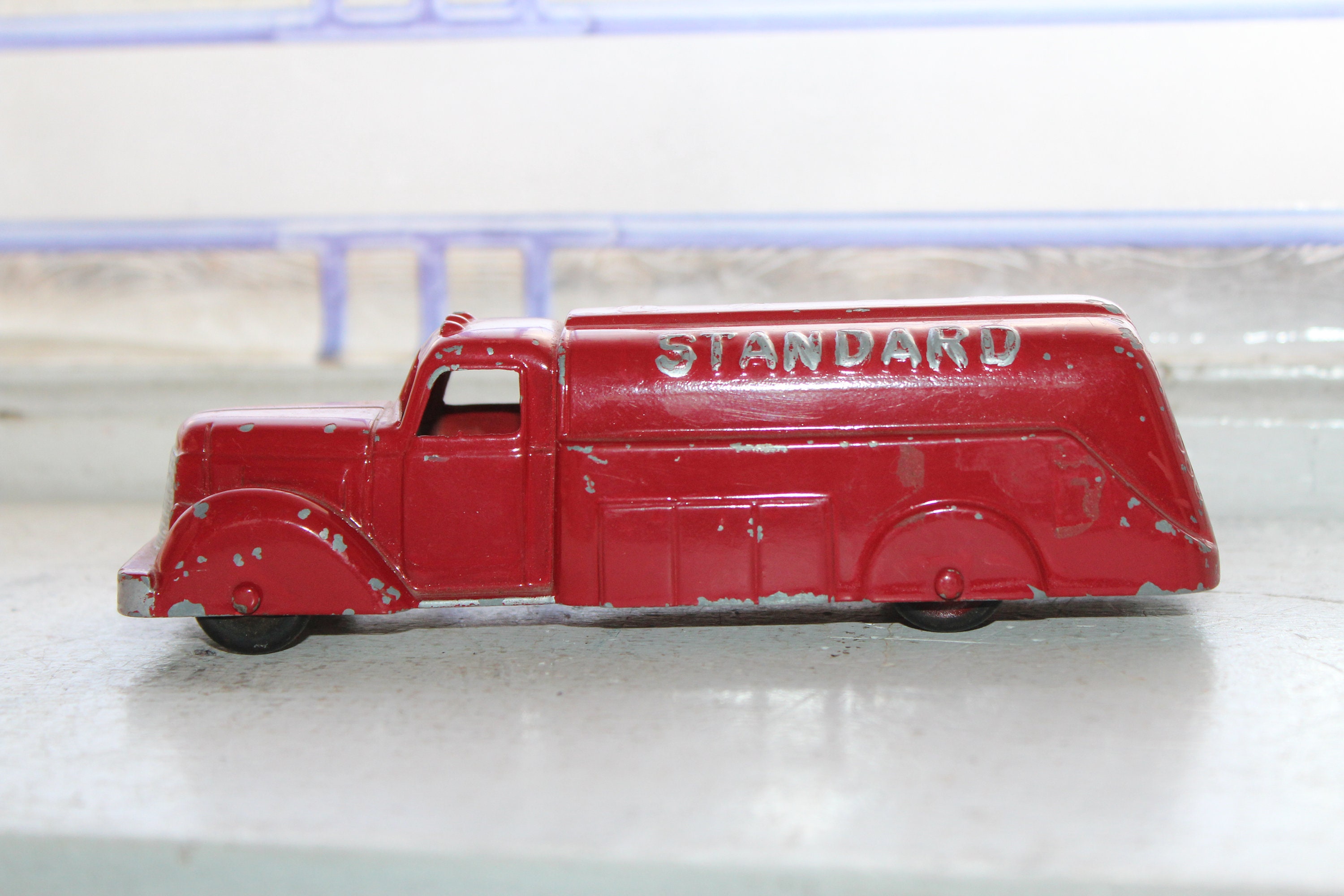 Vintage Tootsietoy Standard Oil Red Truck