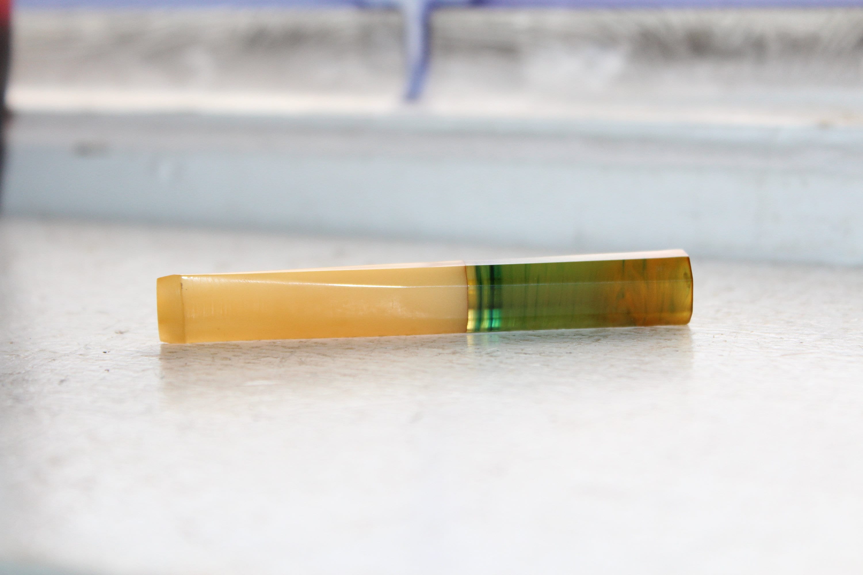 bakelite cigarette holder Vintage Bakelite Cigarette Holder Green & Butterscotch 1920s Art Deco