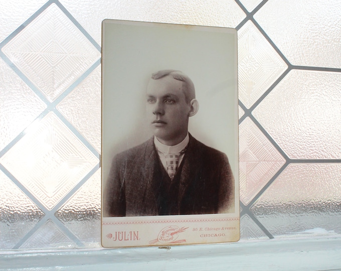 Vintage Cabinet Card Photograph Victorian Gentleman