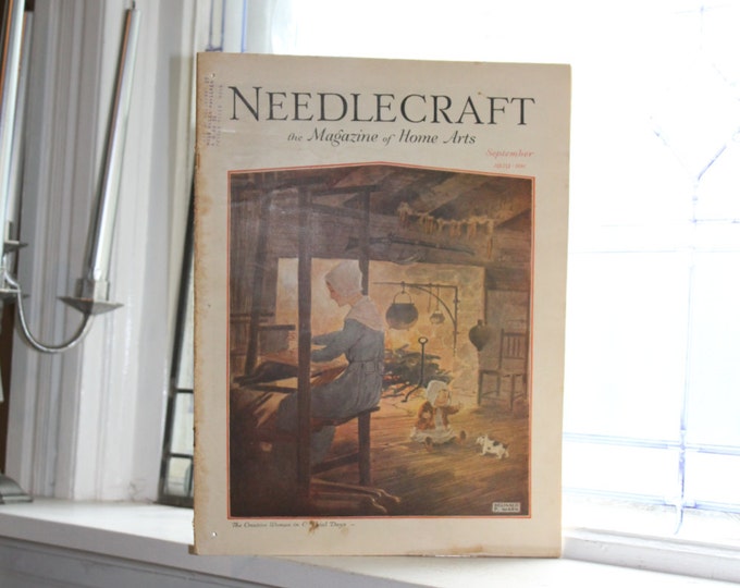 1929 Needlecraft Magazine September Issue Vintage 1920s Sewing