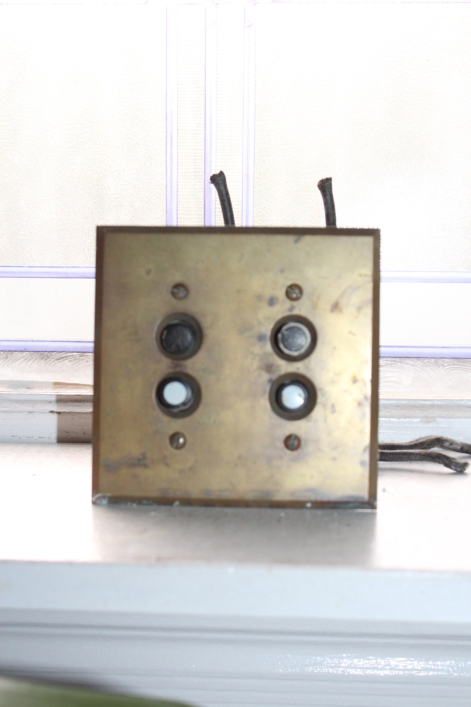 Antique push button light switch
