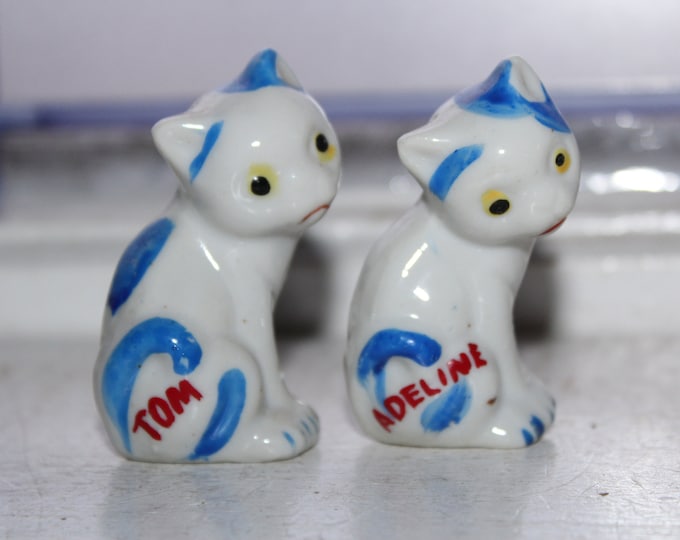 Vintage Cat Salt and Pepper Shakers 1950s