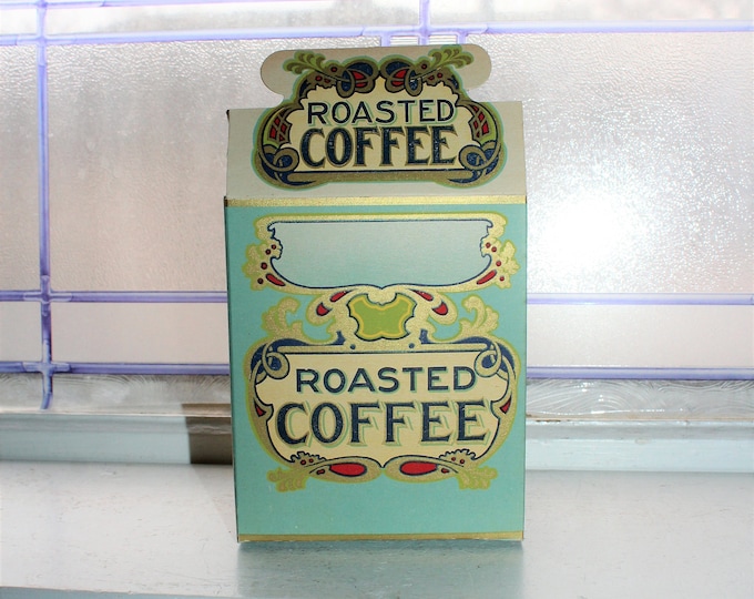 Antique Roasted Coffee Cardboard Box Superior Folding Box Co.