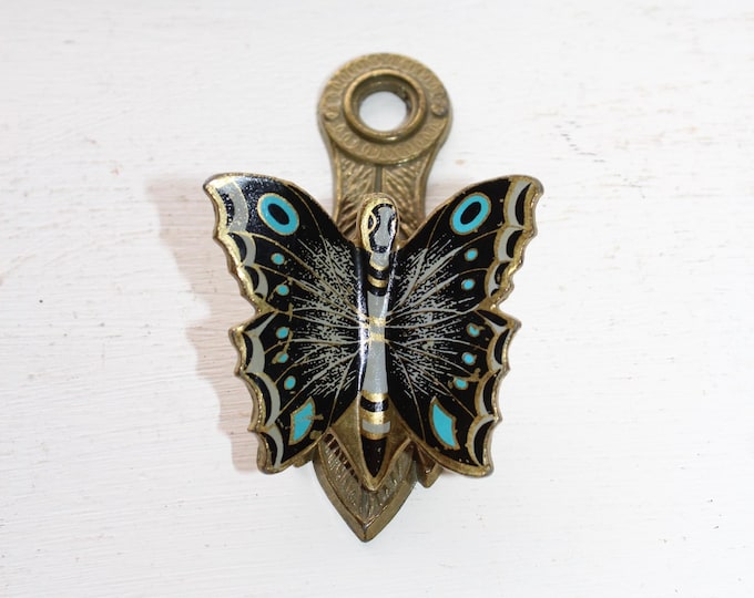 Vintage Black Butterfly Desk Clip Paper Clip Wall Clip by Allied Brass