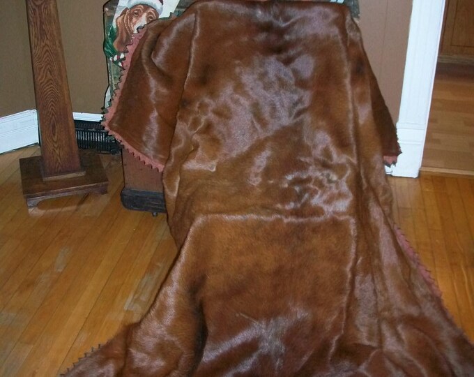 Antique Horsehide Blanket or Lap Robe for Sleigh Buggy or Wagon