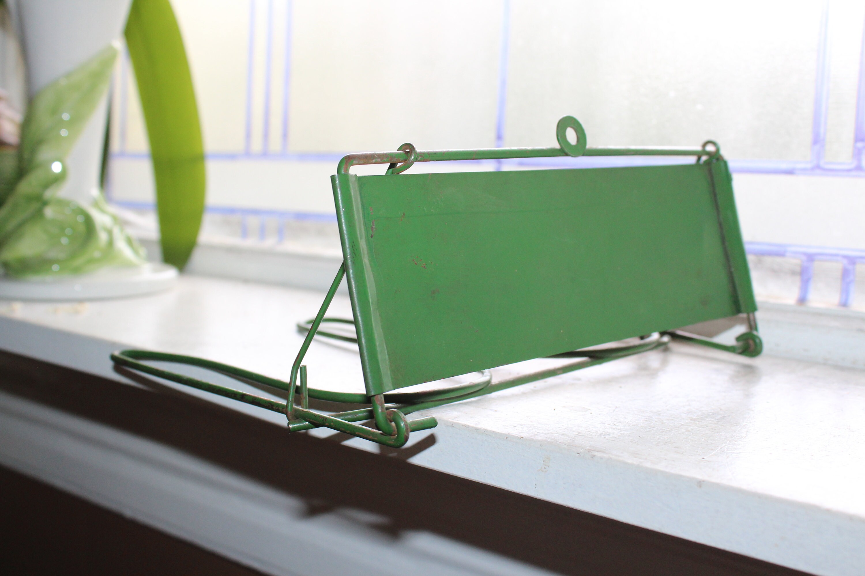 Van's Boot Saver Vintage Metal Shoe Rack Rustic Farmhouse Decor