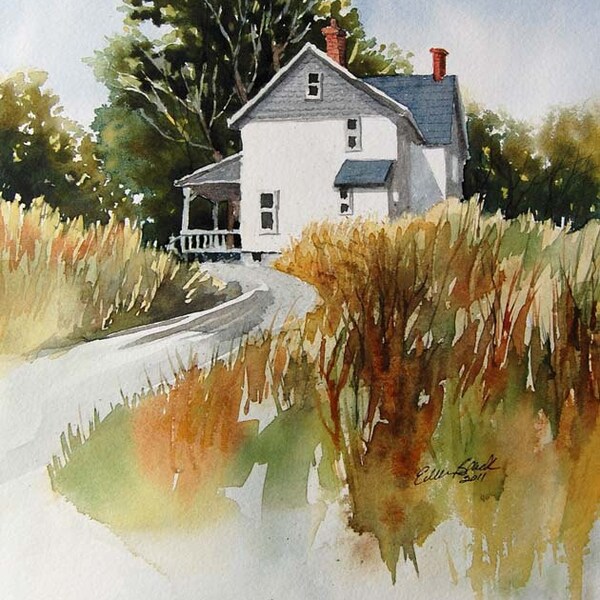 Late Summer Afternoon--ORIGINAL watercolor
