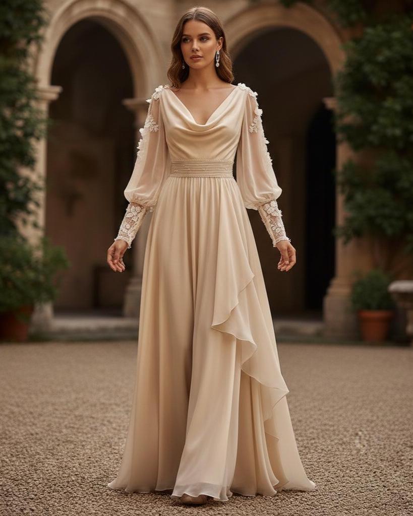 princess polly baby blue dress Solid Color Square Neck Bishop Sleeve Classic Midi Dress for Women   Anna-Kaci