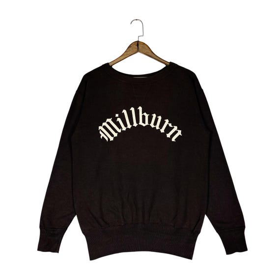Warehouse, Vintage Dubbleworks Warehouse Co. Sweatshirt | Millburn Black Gothic Font Pullover | Made in Japan | Size Medium