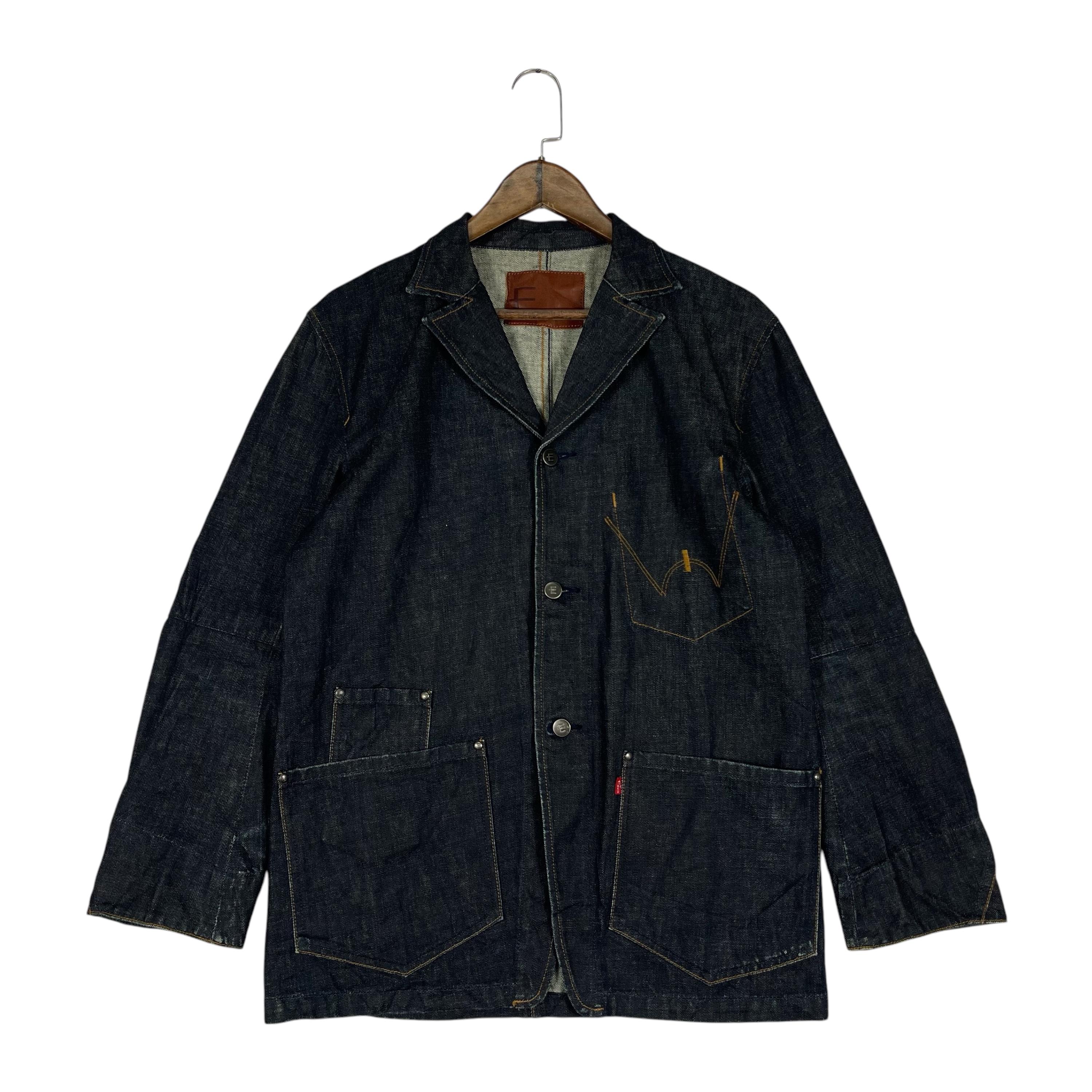 Vintage Edwin E-function Denim Chore Jacket | Indigo Blue 3D Cut