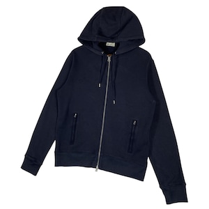 Acne Studios Johna Hood PAW15 Zip Up Hoodie Navy Blue Distressed Size S image 2