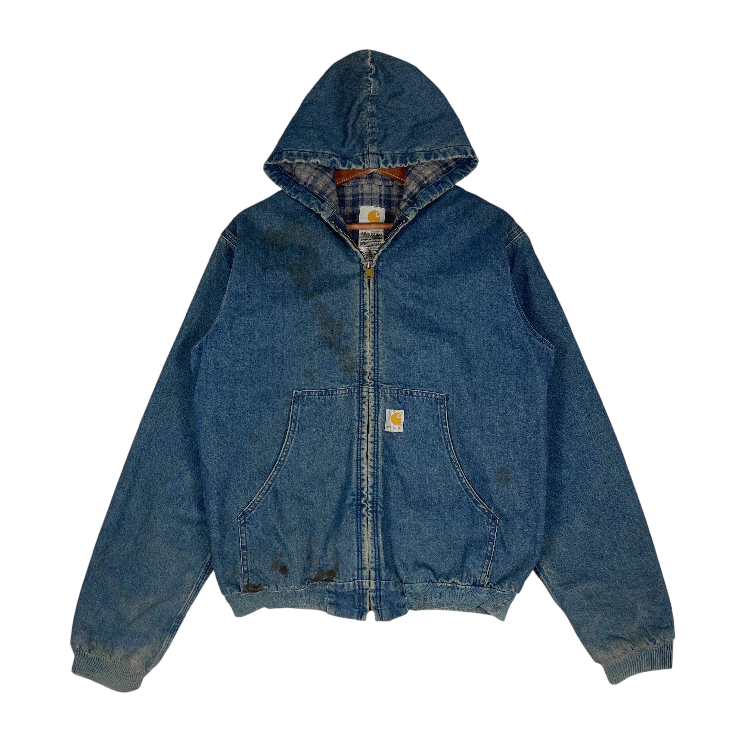 Carhartt Active Jacket Denim - Etsy Canada