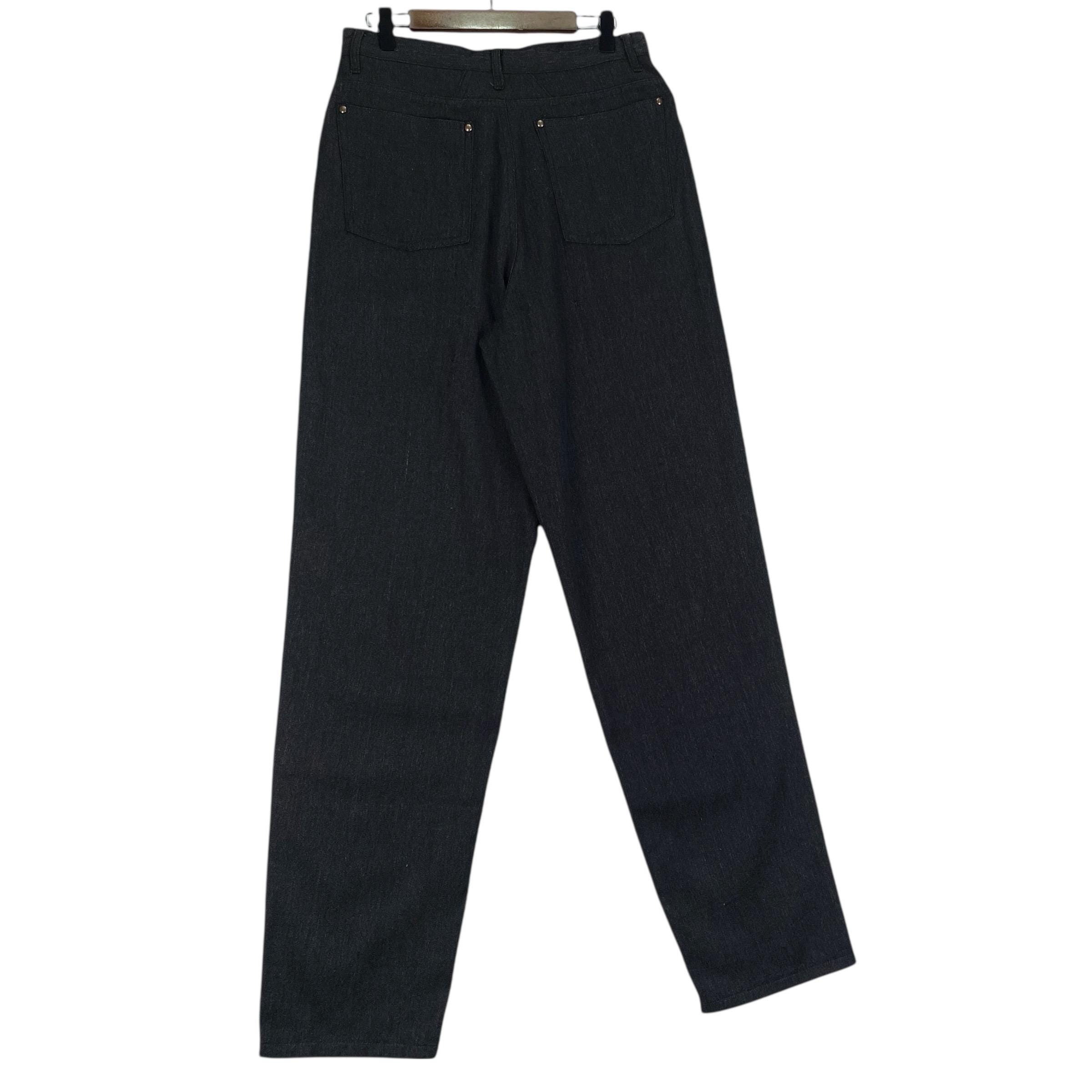 Vintage 1992 Comme Des Garçons Homme Wool Linen Trousers Black