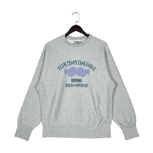 Vintage 1996 Team Tyson Task Force Sweatshirt | Made in USA | Mike Tyson Boxing Rules Supreme Crewneck | Grey Heather | Size M