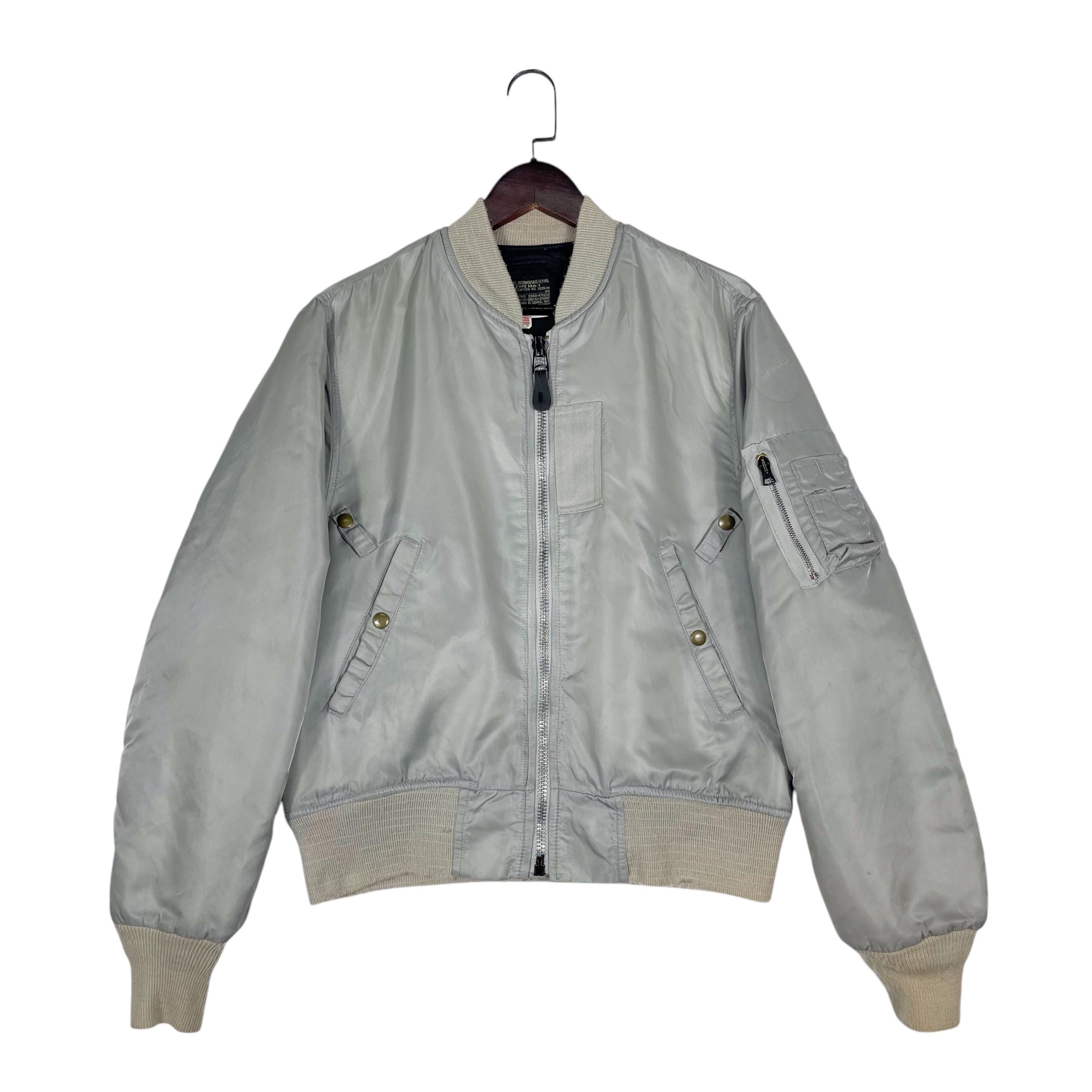 雰囲気抜群 HUSTON US AIR FORCE MA-1 SCOVILL Scovill Ma 1 Vintage - Etsy