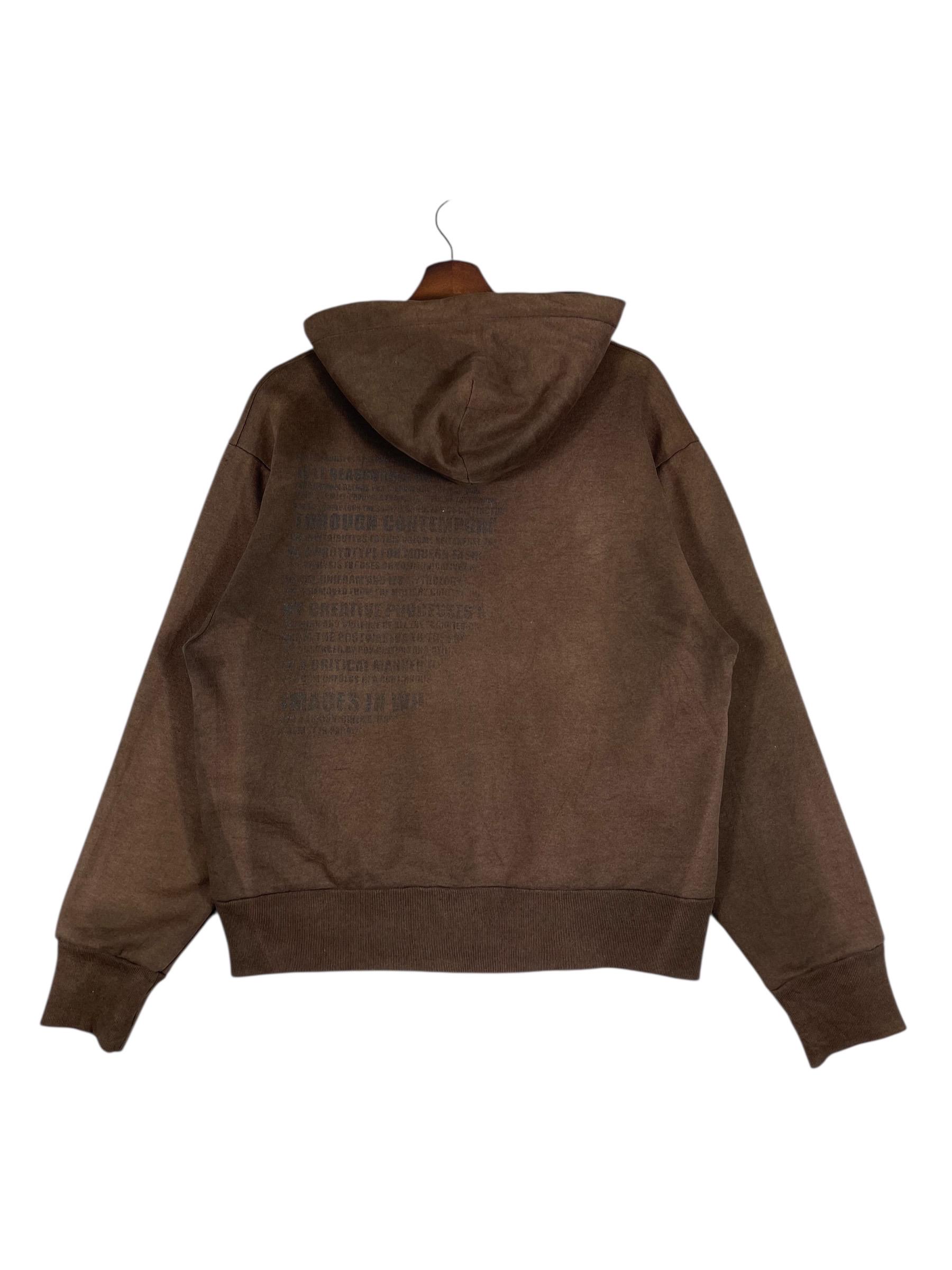Vintage Camber X Miusa Zip up Hoodie Brown Thermal Lined Made in
