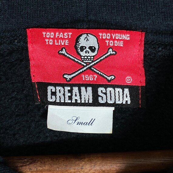 Vintage Cream Soda Japan Zip up Hoodie | Black Cats R&R Rebel