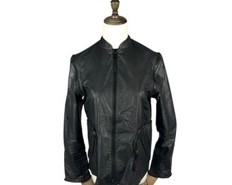 Archive Miu Miu Technical Multi-Zipper Jacket Vintage 90s Prada Group Sport Utility Bomber Jacket Made in Italy Size 38 Black