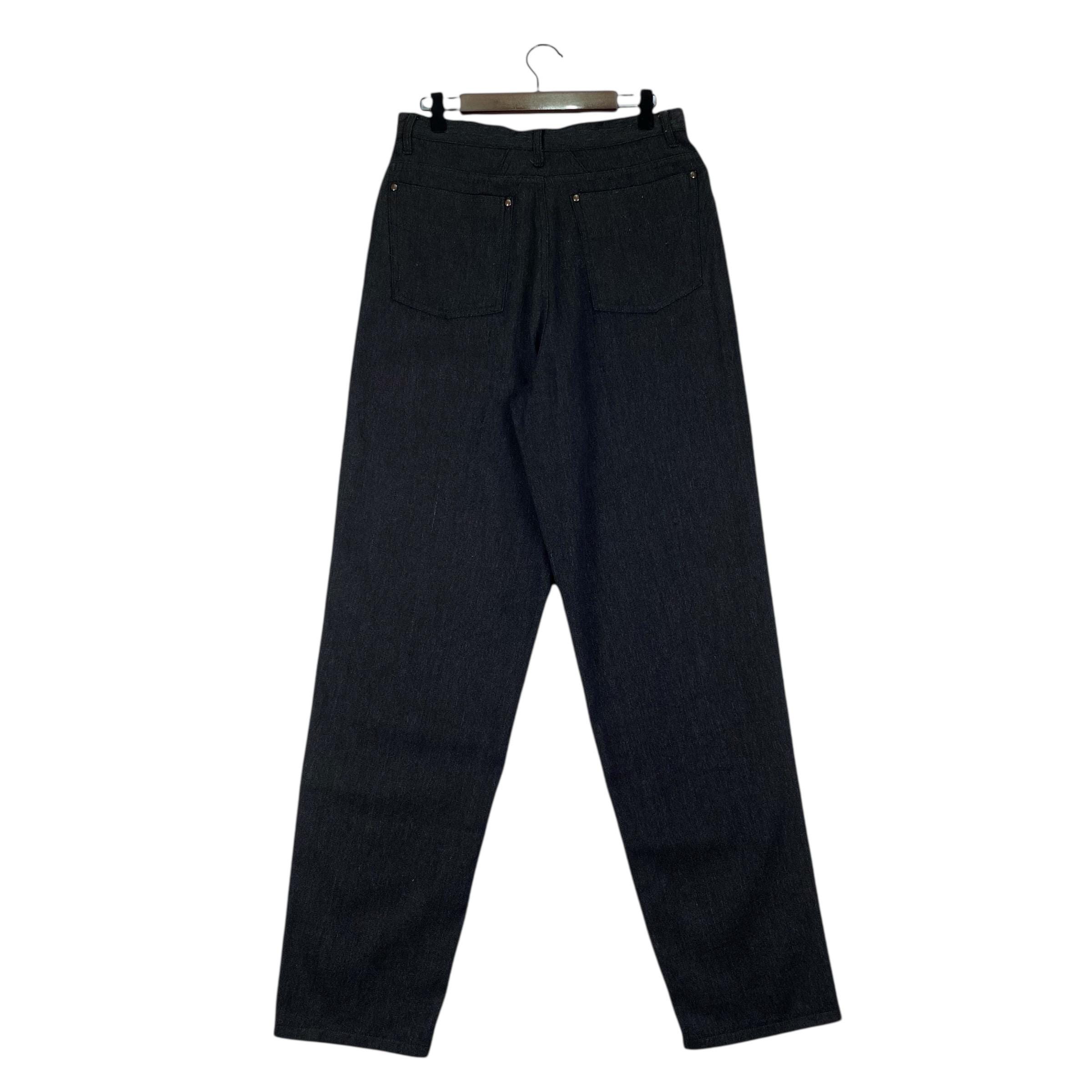 パンツ 90s Archive Comme des Garcons Pants L Vintage 1992 Comme Des Garçons Homme Wool Linen Trousers Black