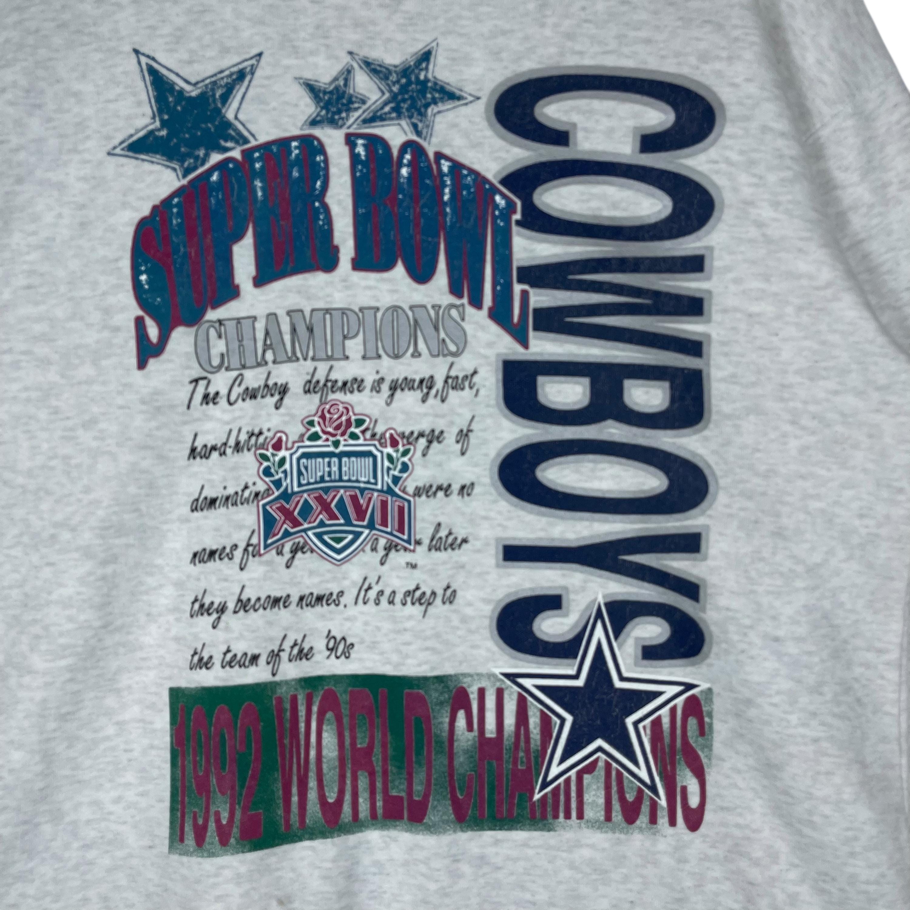 Vintage 90s Dallas Cowboys Super Bowl XXVII Champions Sweatshirt