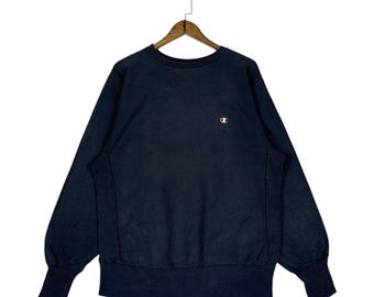 Rare!!! Vintage CHAMPION REVERSE WEAVE Made in Usa Crewneck Plain