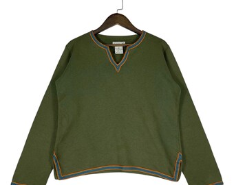 Kurtka dresowa Vintage Agnès b. Paris w bloki kolorów | Granatowo-biała bluza z zamkiem błyskawicznym | Minimalistyczna odzież uliczna francuskiego projektanta | Rozmiar M/L