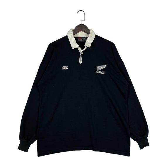 Vintage 90s New Zealand All Blacks Rugby Jersey Canterbury of New