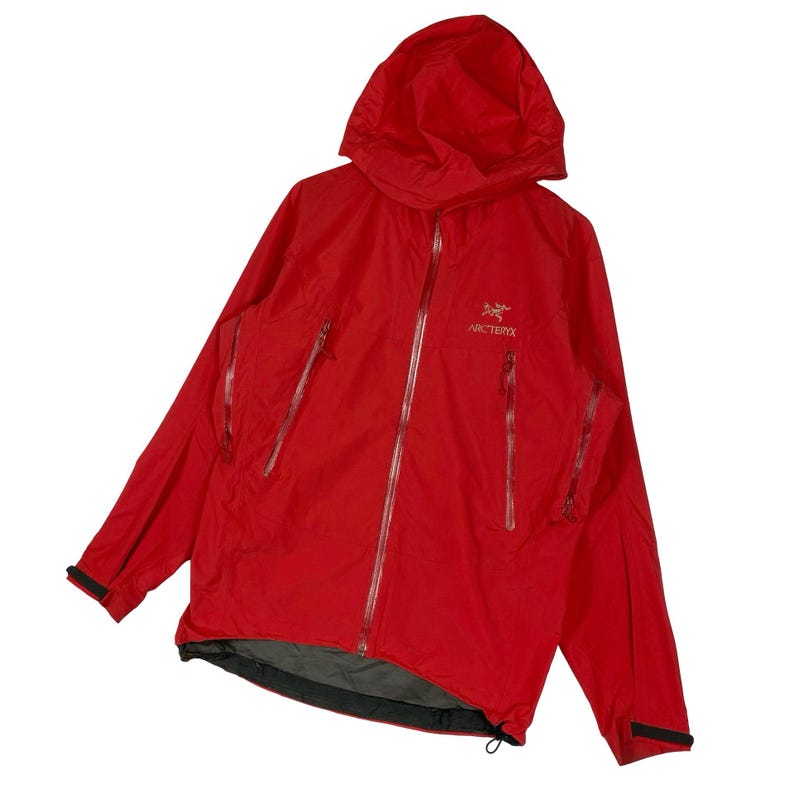 Vintage Arc'teryx Gore-tex Paclite Shell Jacket Red - Men’s Medium ...
