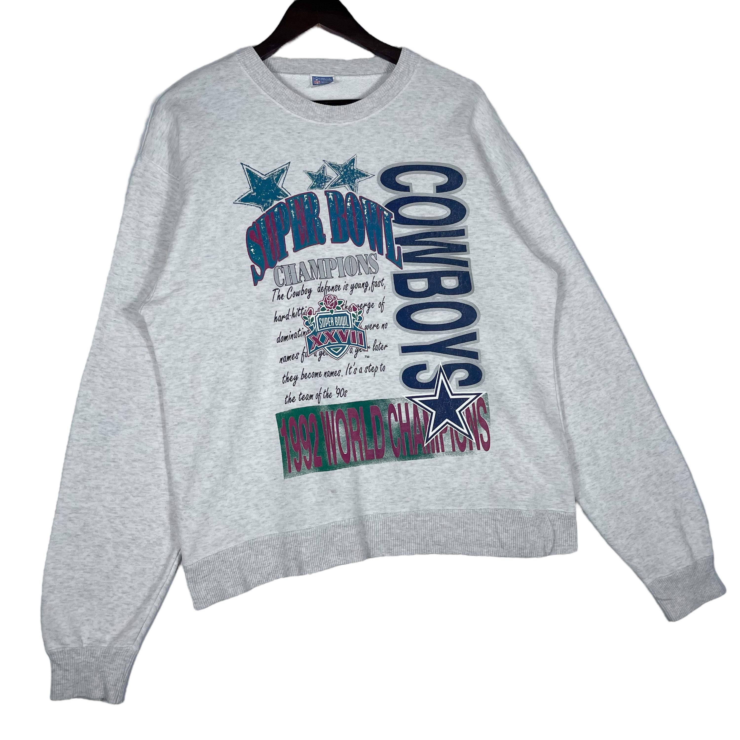 90s USA製NFL SUPER BOWL COWBOYS スウェット　XXL Vintage 90s Dallas Cowboys Super Bowl XXVII Champions Sweatshirt