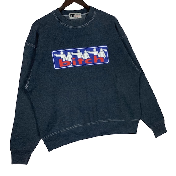 Vintage 90s Bitch Skateboards Sweatshirt - Rare Japanese Tag