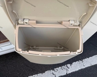 Wohnwagen Mülleimer Hartal Haltebügel trash bin D Ring beige LMC Hobby Dethleffs