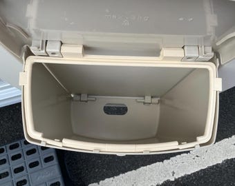 Cubo de basura para caravana Hartal, soporte de sujeción para cubo de basura, anilla en D beige LMC Hobby Dethleffs