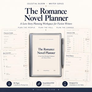Planerare för romantiska romaner för reMarkable, arbetsbok för hyperlänkad skrivning (PDF)