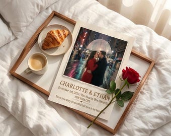 Cadeau d'anniversaire en téléchargement numérique | Impression photo personnalisée de couple avec prénoms personnalisés Date | Art mural imprimable