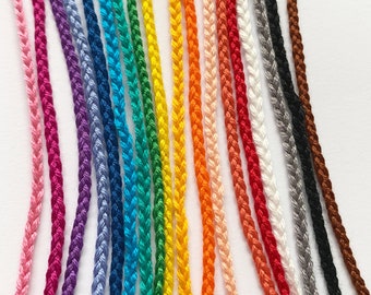 Made to Order - Thin Solid Color Braid - Friendship Bracelet or Anklet