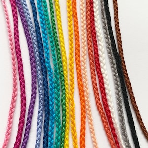 Made to Order - Thin Solid Color Braid - Friendship Bracelet or Anklet